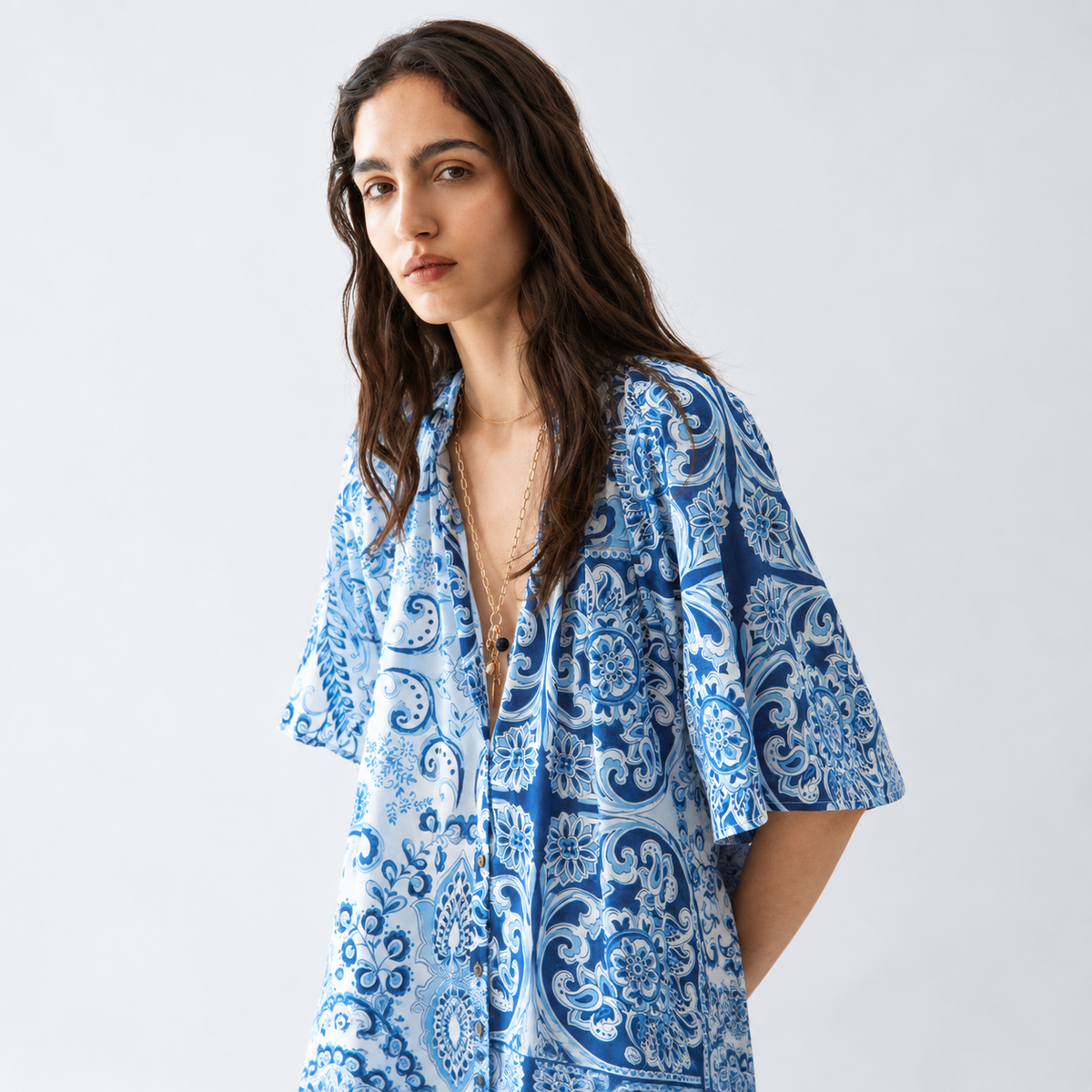 Tie-Belt  Tunic Top