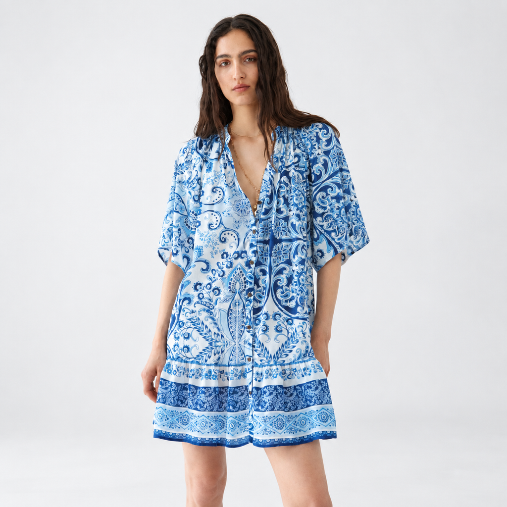 Tie-Belt  Tunic Top