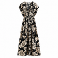 Floral Flared Midi Dress