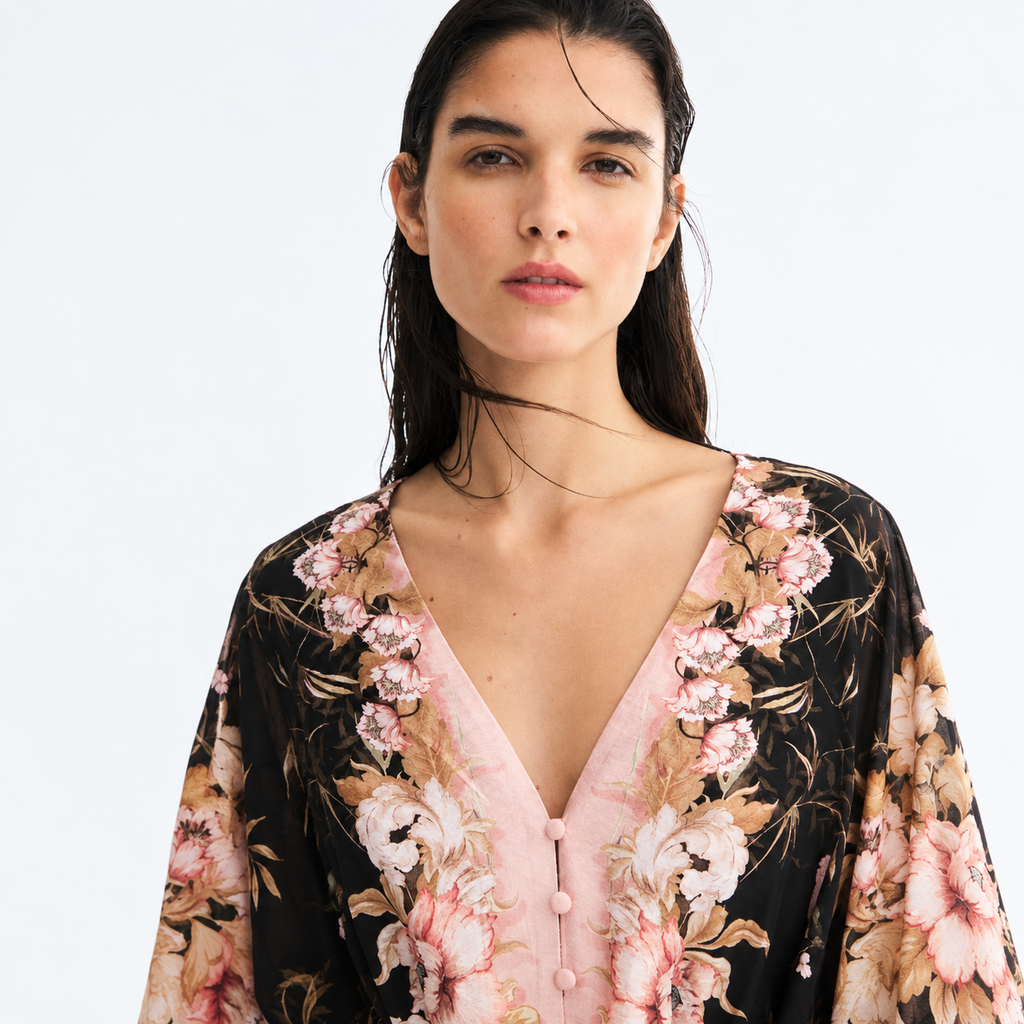 Tie-Belt Tunic Top
